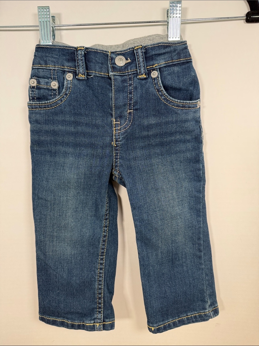 Levi's Baby/Toddler Dark Blue Denim Pull-on Jeans